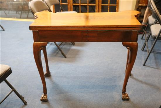 A George I walnut gaming table, W.3ft 4.5in. D.1ft 8in. H.2ft 5.5in.